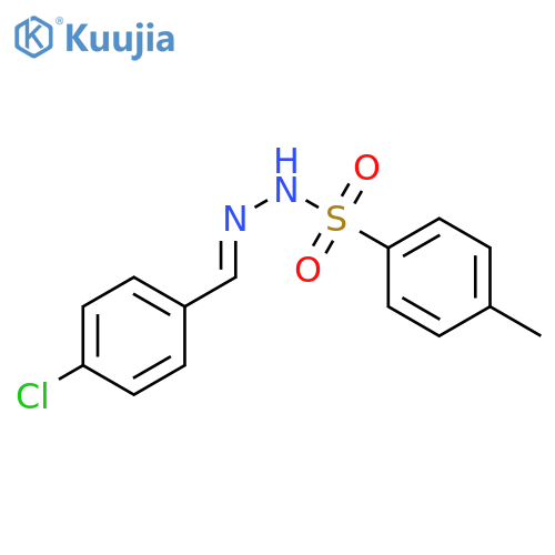 Benzenesulfonic acid,4-methyl-, 2-[(4-chlorophenyl)methylene]hydrazide structure