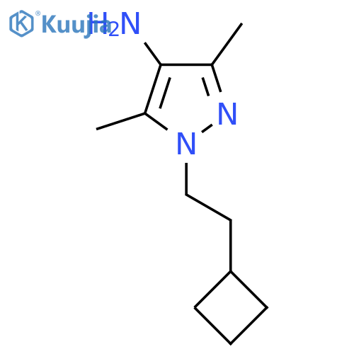 1-(2-Cyclobutylethyl)-3,5-dimethyl-1H-pyrazol-4-amine structure