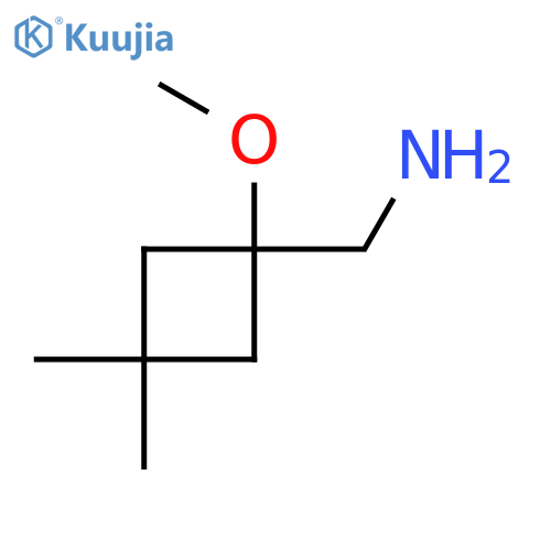 (1-Methoxy-3,3-dimethylcyclobutyl)methanamine structure