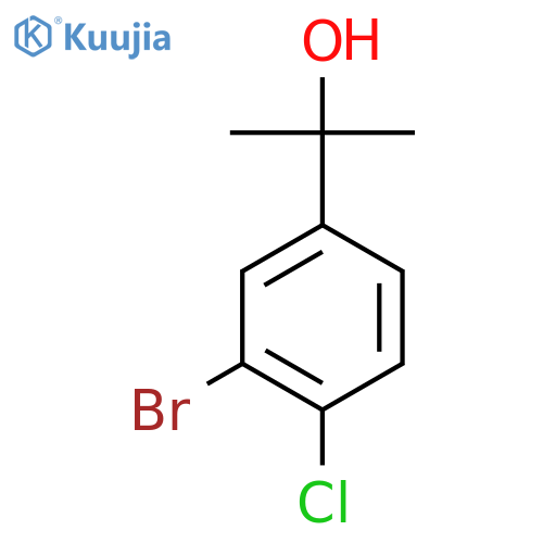 2-(3-bromo-4-chlorophenyl)propan-2-ol structure