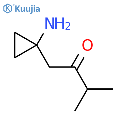 1-(1-Aminocyclopropyl)-3-methylbutan-2-one structure