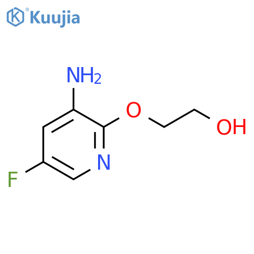 2-(3-amino-5-fluoropyridin-2-yl)oxyethan-1-ol structure