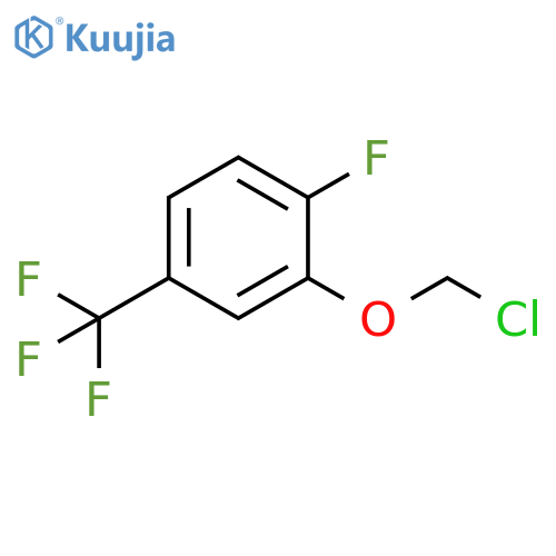 Benzene, 2-(chloromethoxy)-1-fluoro-4-(trifluoromethyl)- structure