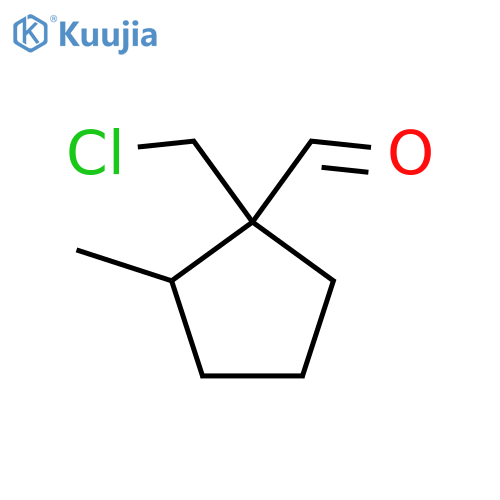 1-(Chloromethyl)-2-methylcyclopentane-1-carbaldehyde structure