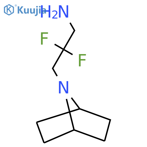 3-{7-azabicyclo[2.2.1]heptan-7-yl}-2,2-difluoropropan-1-amine structure