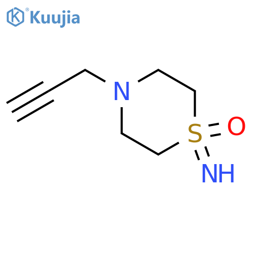 1-imino-4-(prop-2-yn-1-yl)-1lambda6-thiomorpholin-1-one structure