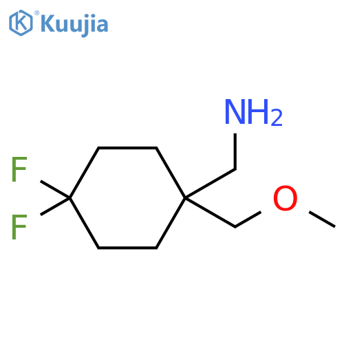 4,4-difluoro-1-(methoxymethyl)cyclohexylmethanamine structure