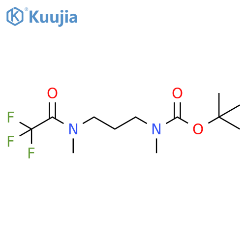 tert-butyl N-methyl-N-3-(2,2,2-trifluoro-N-methylacetamido)propylcarbamate structure