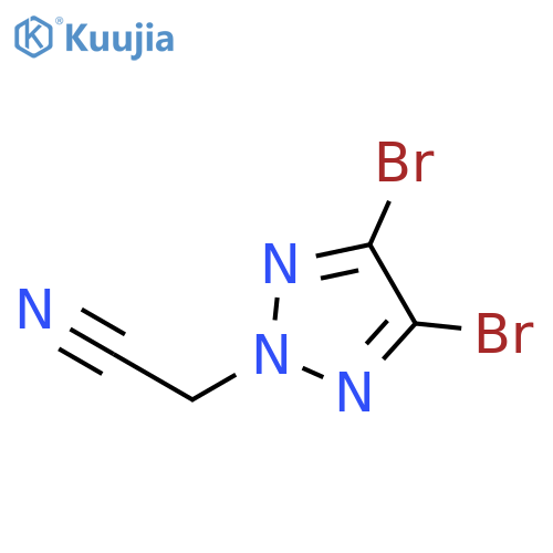 2-(4,5-Dibromo-2h-1,2,3-triazol-2-yl)acetonitrile structure