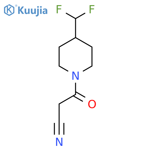 3-(4-(Difluoromethyl)piperidin-1-yl)-3-oxopropanenitrile structure