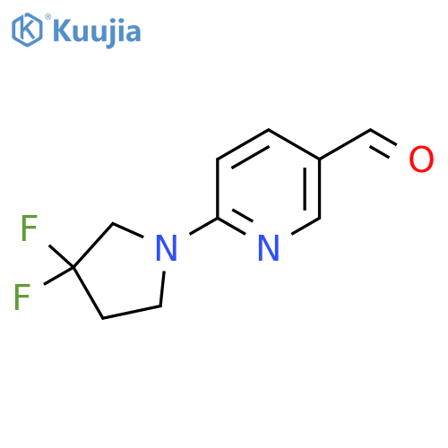 6-(3,3-Difluoropyrrolidin-1-yl)pyridine-3-carbaldehyde structure