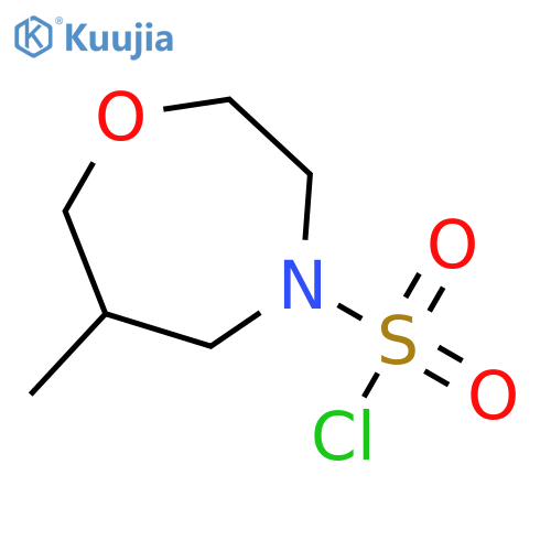 1,4-Oxazepine-4(5H)-sulfonyl chloride, tetrahydro-6-methyl- structure