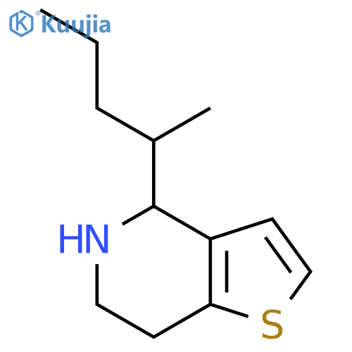 4-(pentan-2-yl)-4H,5H,6H,7H-thieno3,2-cpyridine structure