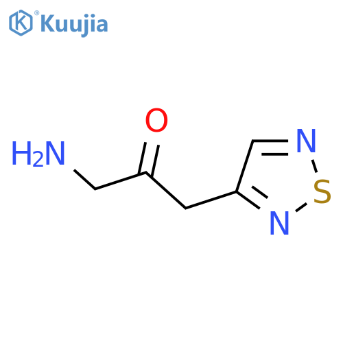 1-Amino-3-(1,2,5-thiadiazol-3-yl)propan-2-one structure