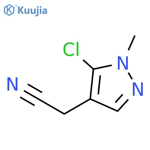1H-Pyrazole-4-acetonitrile, 5-chloro-1-methyl- structure