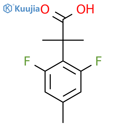 2-(2,6-Difluoro-4-methylphenyl)-2-methylpropanoic acid structure