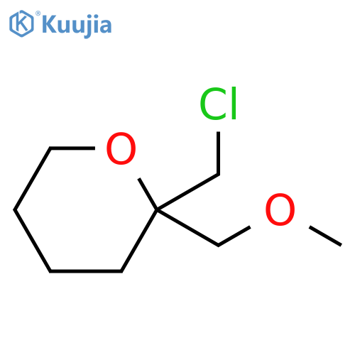 2H-Pyran, 2-(chloromethyl)tetrahydro-2-(methoxymethyl)- structure