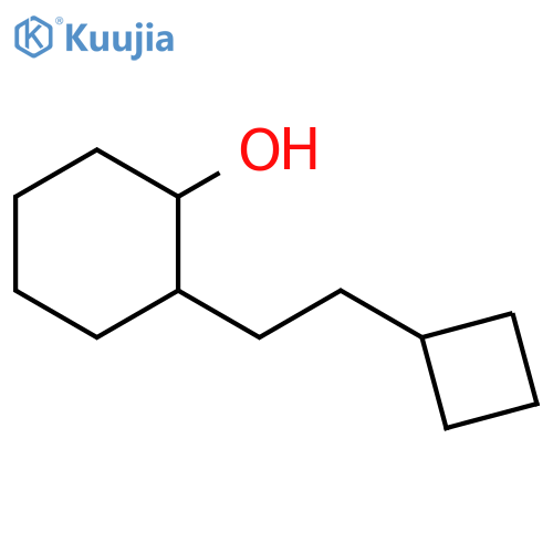 2-(2-cyclobutylethyl)cyclohexan-1-ol structure