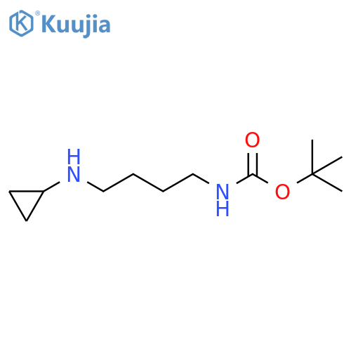 tert-butyl N-[4-(cyclopropylamino)butyl]carbamate structure
