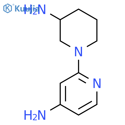 2-(3-Aminopiperidin-1-yl)pyridin-4-amine structure