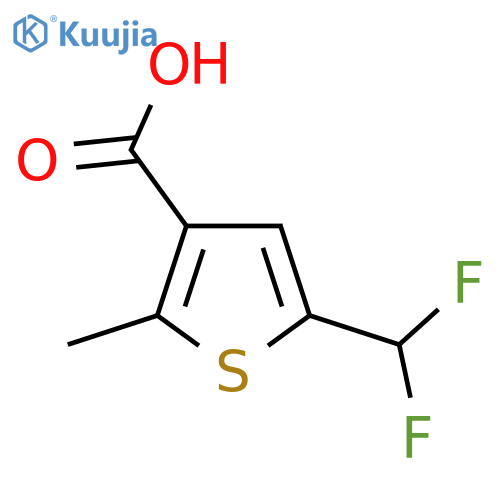 5-(Difluoromethyl)-2-methylthiophene-3-carboxylic acid structure