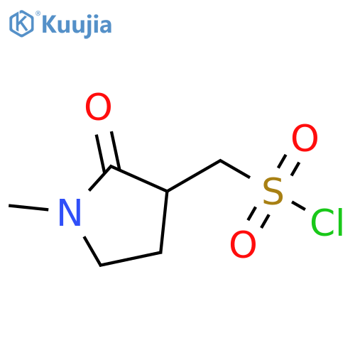 (1-methyl-2-oxopyrrolidin-3-yl)methanesulfonyl chloride structure