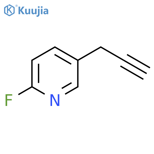 2-fluoro-5-(prop-2-yn-1-yl)pyridine structure