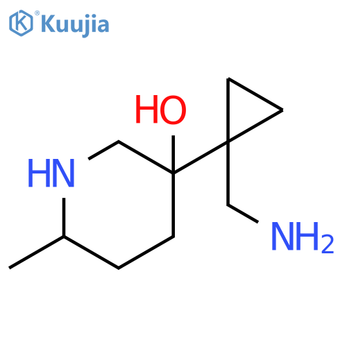3-Piperidinol, 3-[1-(aminomethyl)cyclopropyl]-6-methyl- structure