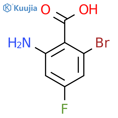 2-Amino-6-bromo-4-fluorobenzoic acid structure