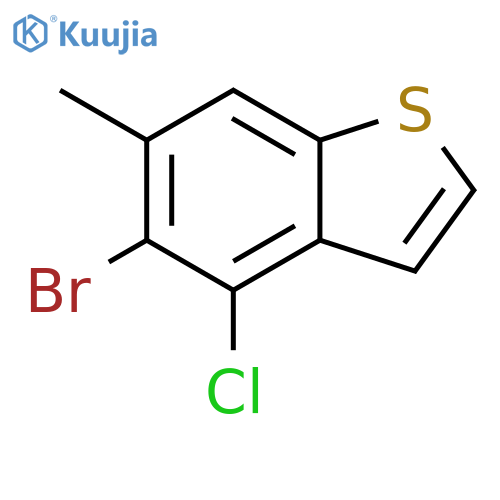 5-bromo-4-chloro-6-methyl-1-benzothiophene structure