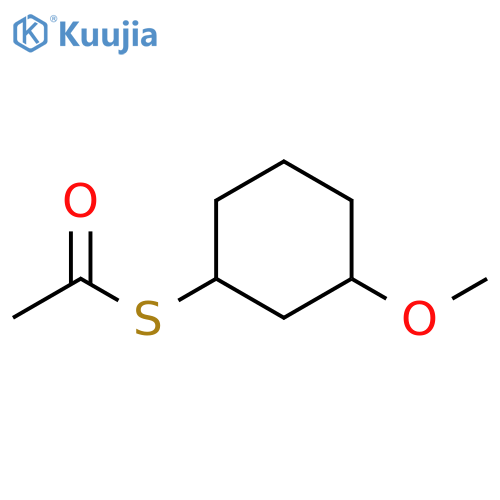 1-(3-methoxycyclohexyl)sulfanylethan-1-one structure