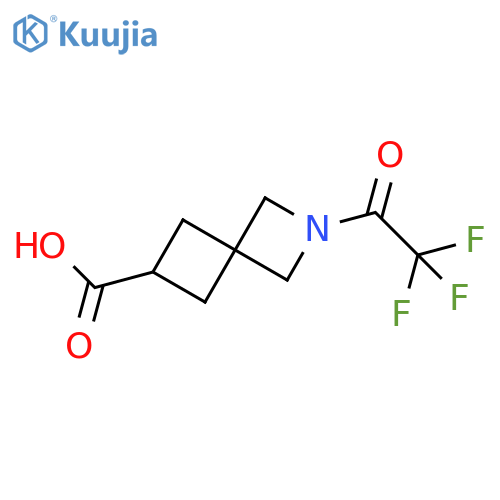 2-(Trifluoroacetyl)-2-azaspiro[3.3]heptane-6-carboxylic acid structure