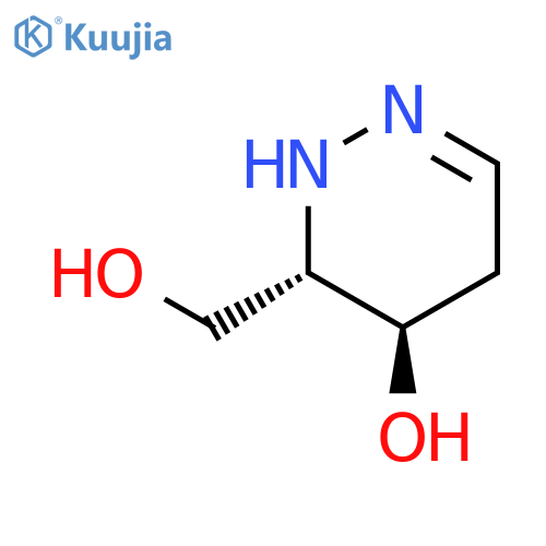 3-Pyridazinemethanol, 2,3,4,5-tetrahydro-4-hydroxy-, trans- structure