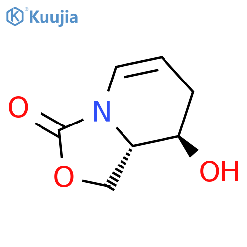 3H-Oxazolo[3,4-a]pyridin-3-one, 1,7,8,8a-tetrahydro-8-hydroxy-, cis- structure