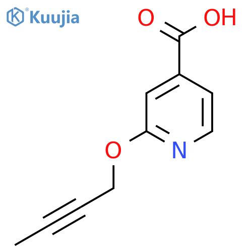 2-But-2-ynoxypyridine-4-carboxylic acid structure
