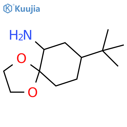 8-tert-butyl-1,4-dioxaspiro4.5decan-6-amine structure