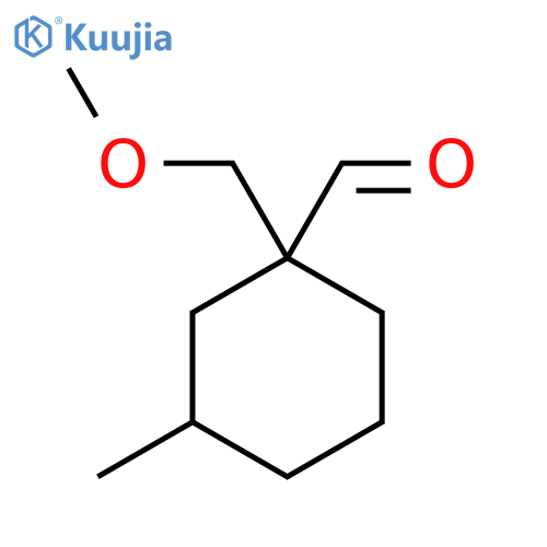 1-(Methoxymethyl)-3-methylcyclohexane-1-carbaldehyde structure