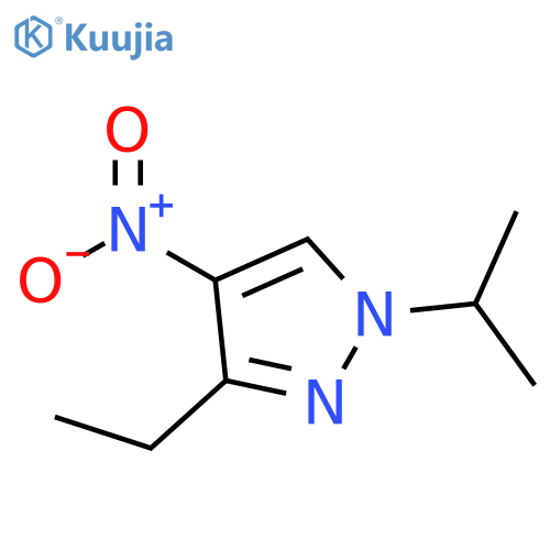3-ethyl-4-nitro-1-(propan-2-yl)-1H-pyrazole structure