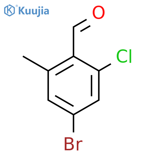 4-Bromo-2-chloro-6-methylbenzaldehyde structure