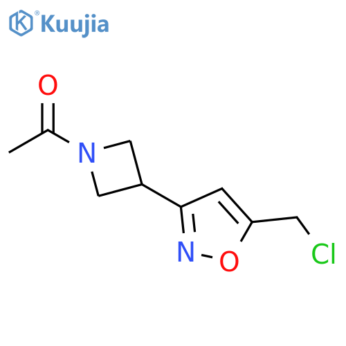 1-{3-5-(chloromethyl)-1,2-oxazol-3-ylazetidin-1-yl}ethan-1-one structure
