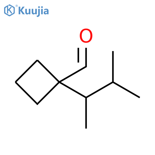 1-(3-methylbutan-2-yl)cyclobutane-1-carbaldehyde structure