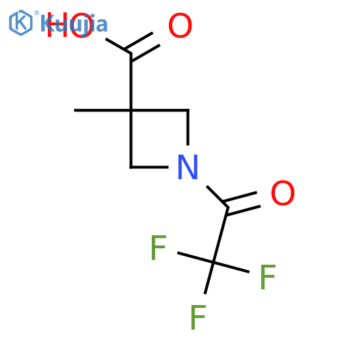 3-Methyl-1-(trifluoroacetyl)azetidine-3-carboxylic acid structure