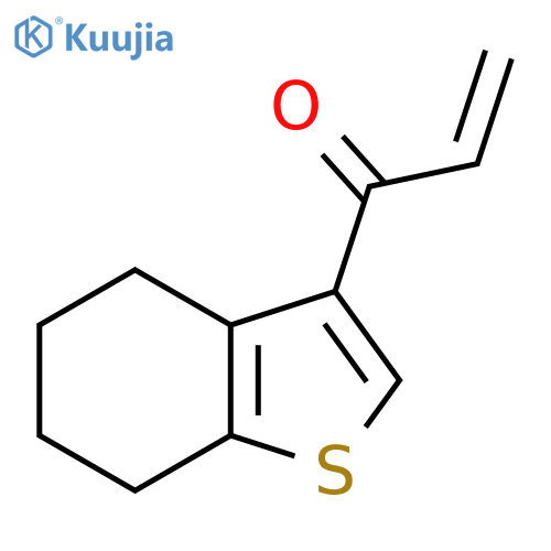 1-(4,5,6,7-tetrahydro-1-benzothiophen-3-yl)prop-2-en-1-one structure