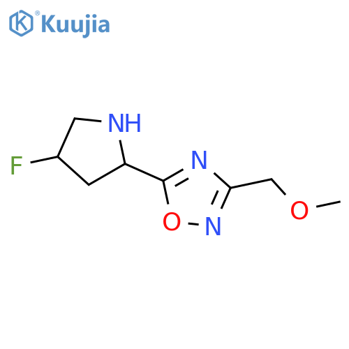 5-(4-Fluoropyrrolidin-2-yl)-3-(methoxymethyl)-1,2,4-oxadiazole structure