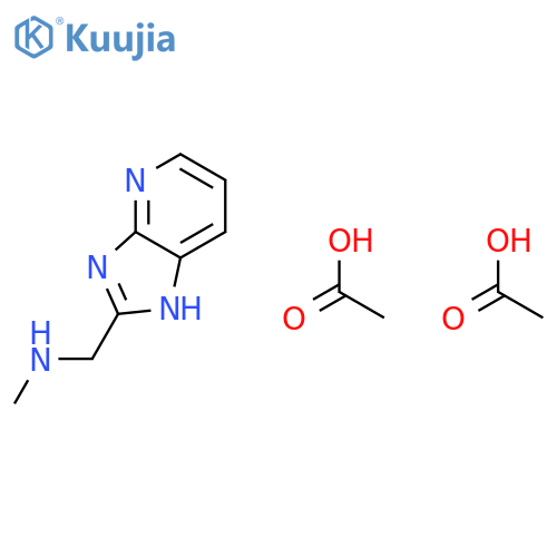 1H-IMIDAZO[4,5-B]PYRIDINE-2-METHANAMINE, N-METHYL-, DIACETATE structure