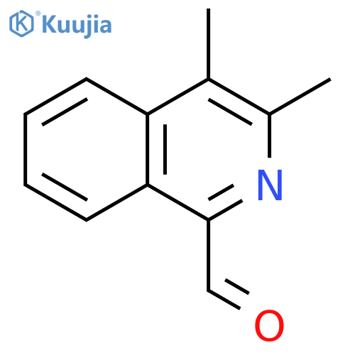 3,4-dimethylisoquinoline-1-carbaldehyde structure