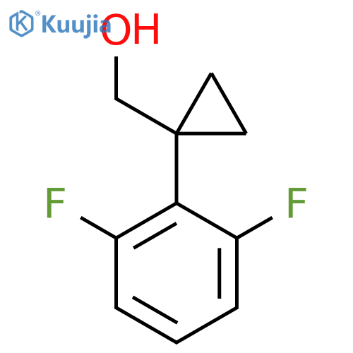 1-(2,6-difluorophenyl)cyclopropylmethanol structure