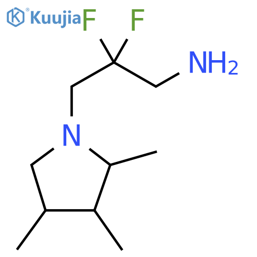 1-Pyrrolidinepropanamine, β,β-difluoro-2,3,4-trimethyl- structure