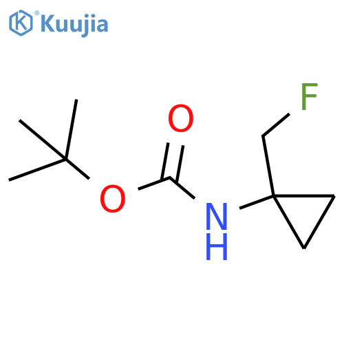 tert-butyl N-1-(fluoromethyl)cyclopropylcarbamate structure