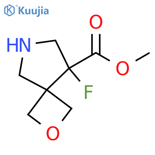 methyl 8-fluoro-2-oxa-6-azaspiro3.4octane-8-carboxylate structure
